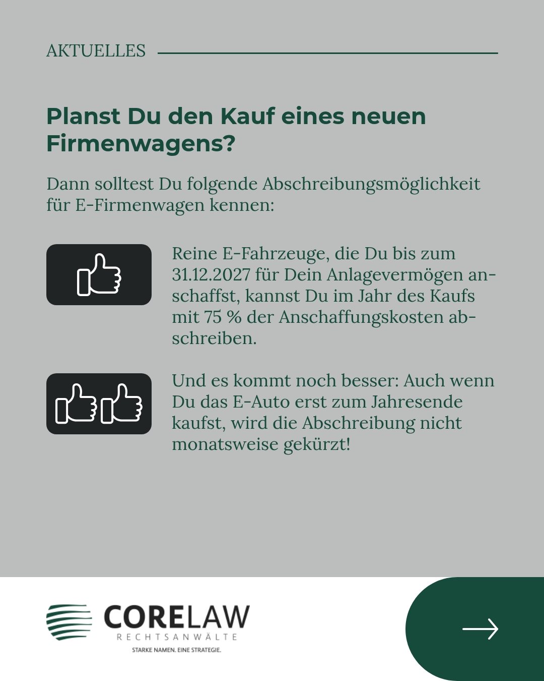 Folie 2 von 6: Planst Du den Kauf eines neuen Firmenwagens?